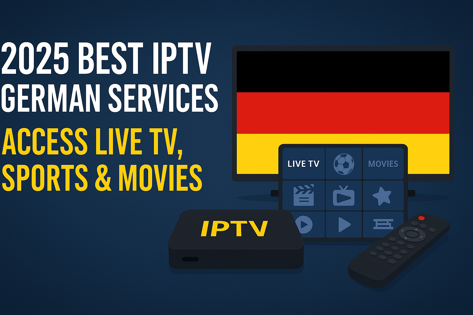 2025 Best IPTV German Services: Access Live TV, Sports & Movies